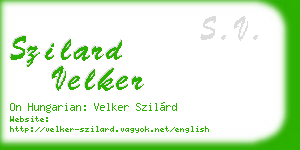 szilard velker business card